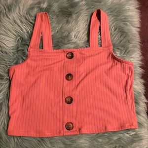 Pink crop top